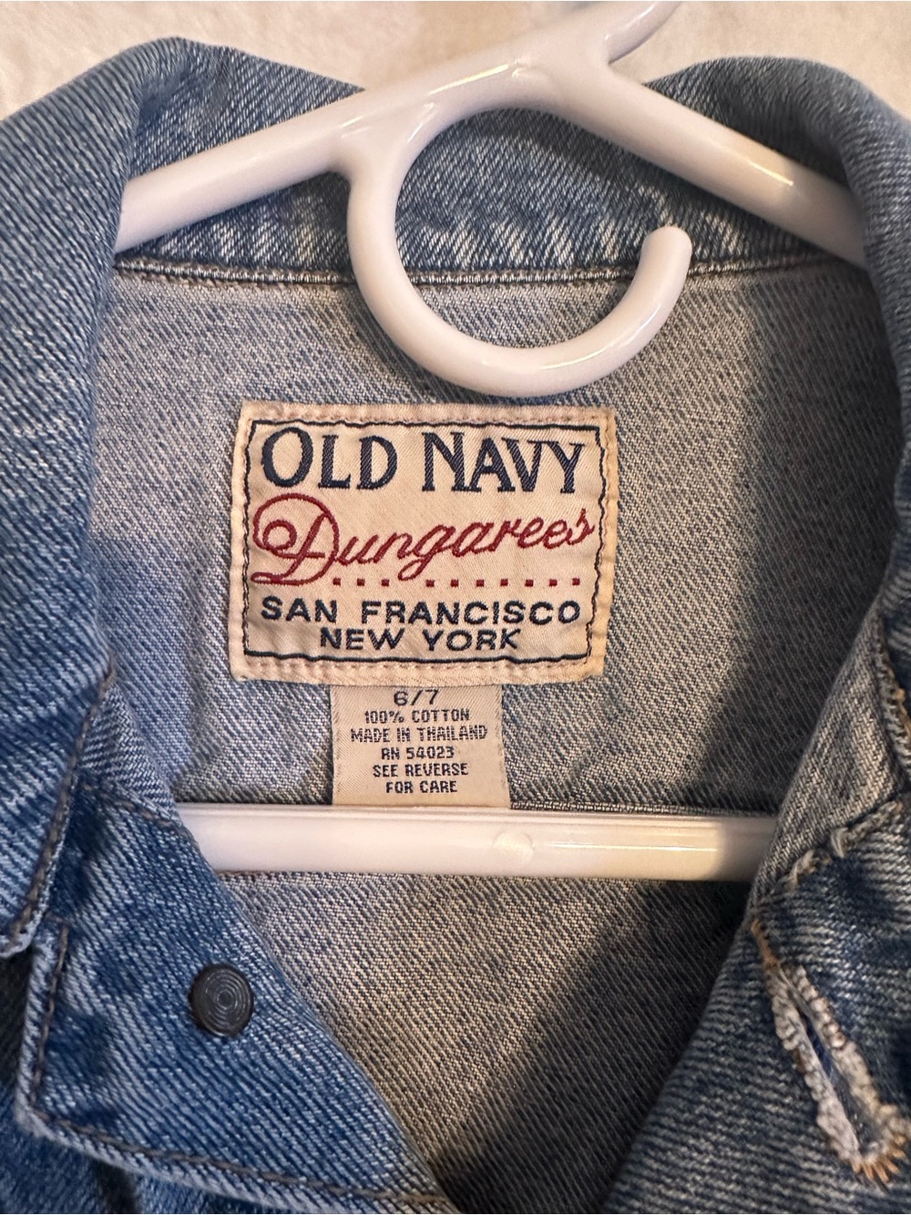 Vintage kids Old Navy Light Blue Denim Dungarees Jacket